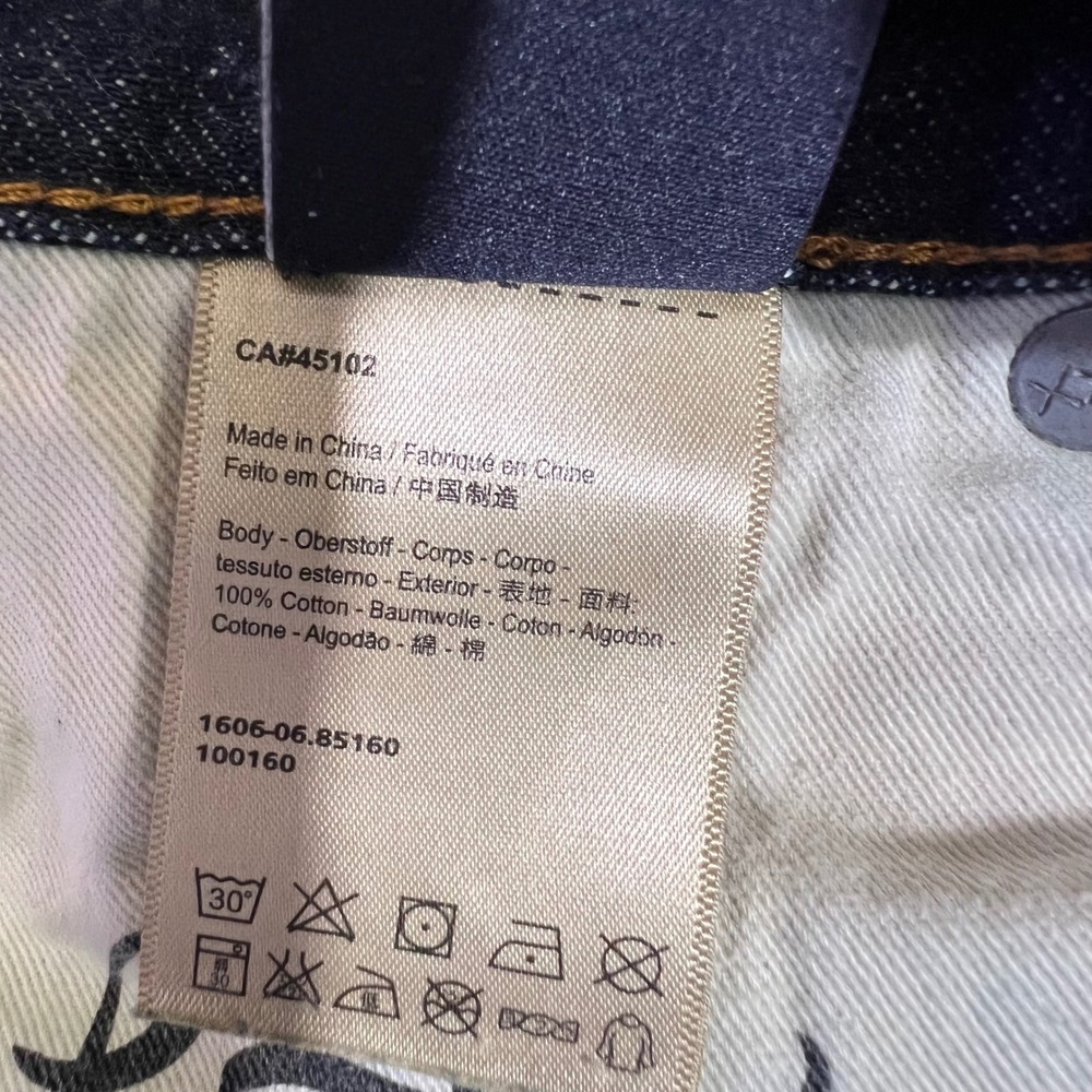 Scotch Soda Amsterdam Blauw Lot 22 Selvedge Dark Slim Fit Denim Jeans Mens 32x32 - Picture 15 of 16